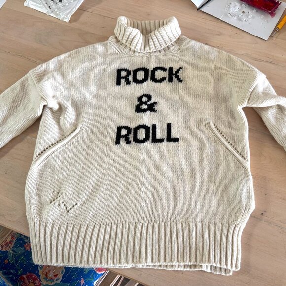 Zadig & Voltaire Alma Rock & Roll Turtleneck Sweater XS-worn 3 times - Picture 1 of 4